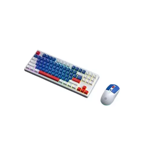 Micropack KM-269W 2.4G Wireless Keyboard & Mouse Combo (Navy) - 2