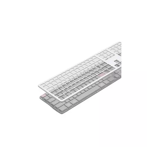 Micropack K-310W 2.4G+Bluetooth Rechargeable Wireless Keyboard (Gray) - 1