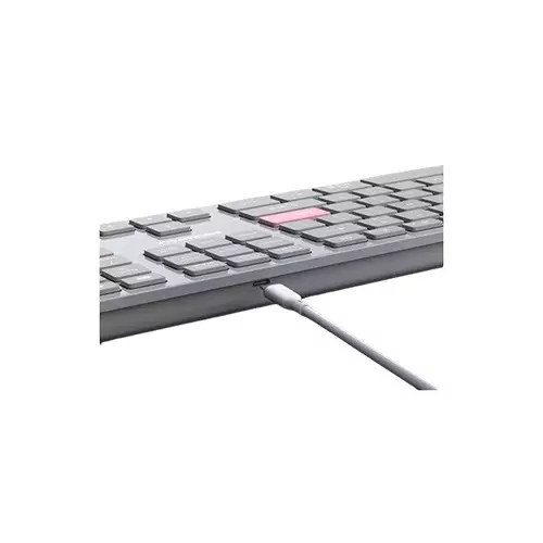 Micropack K-310W 2.4G+Bluetooth Rechargeable Wireless Keyboard (Gray) - 3