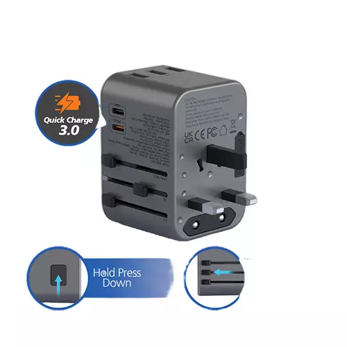 Micropack MTA-535 International Universal Travel Adapter - 1