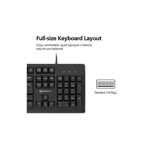 Micropack K-205 Classic Wired Keyboard - 2
