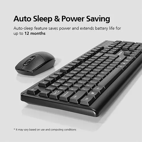 Micropack KM-205W 2.4G Wireless Mouse and Keyboard Combo - 1