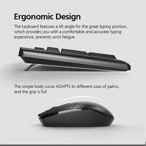 Micropack KM-205W 2.4G Wireless Mouse and Keyboard Combo - 2