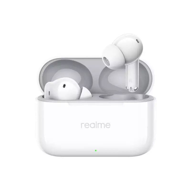 Realme Buds T200 ANC Bluetooth Earbuds (Snowy White)