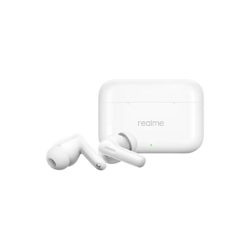 Realme Buds T200 ANC Bluetooth Earbuds (Snowy White) - 2