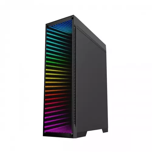 Gamemax Abyss-TR M-908-TR Mid Tower Tempered Glass ATX Gaming Case (Black) - 1