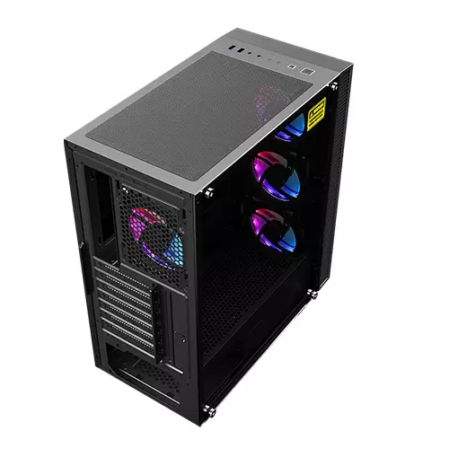 GameMax Draco XD Mid Tower Black ATX Gaming Case - 1