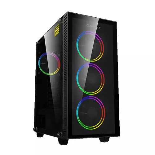 GameMax Draco XD Mid Tower Black ATX Gaming Case - 2