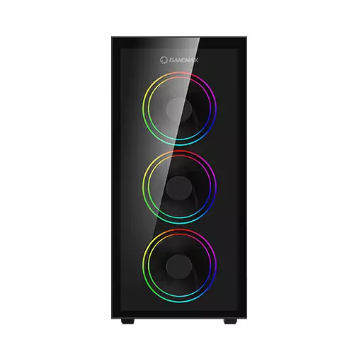 GameMax Draco XD Mid Tower Black ATX Gaming Case - 3