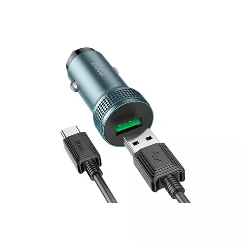 Hoco Z49A 18W Fast Charging Car Charger with Type C - 2