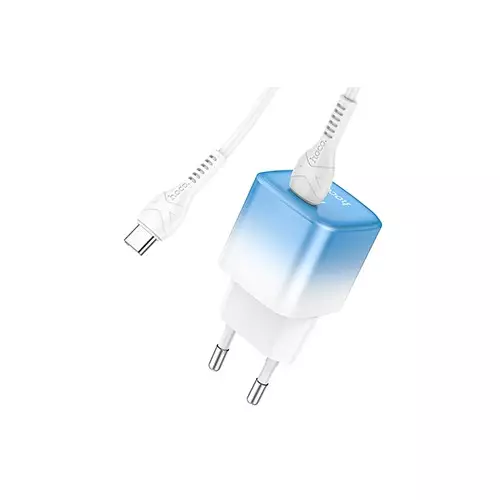 Hoco C101A 20W PD Charger Adapter with Type-C Cable - 3