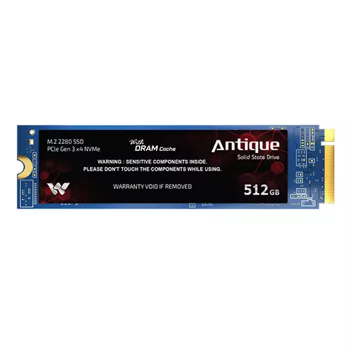 Walton WS2512D 512GB PCIe Gen 3.0 NVMe M.2 2280 SSD With DRAM Cache