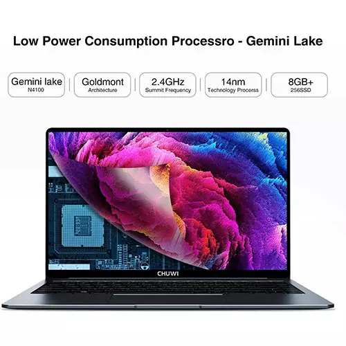 CHUWI LAPBOOK PRO 14.1 INCH Intel Gemini Lake N4100 8GB RAM 256GB SSD LAPTOP - 1