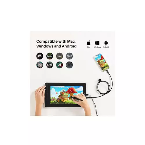 Huion GS1161 Kamvas 12 11.6 Inch Creative Pen Display Android Graphics Tablet - 1