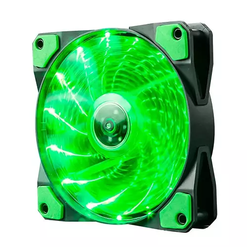 MARVO FN-10 GREEN LED FAN - 1