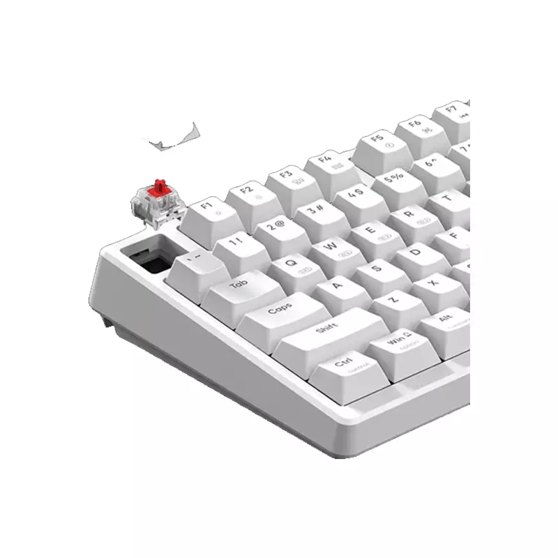 MONKA 3098 PRO TRI MODE RGB RED SWITCH HOTSWAPPABLE WHITE MECHANICAL KEYBOARD - 1