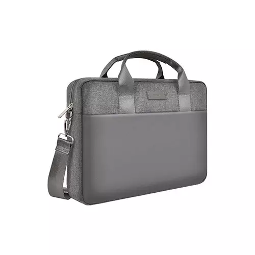 WIWU Minimalist 15.6-inch Gray Laptop Bag with Detachable Shoulder Strap - 2