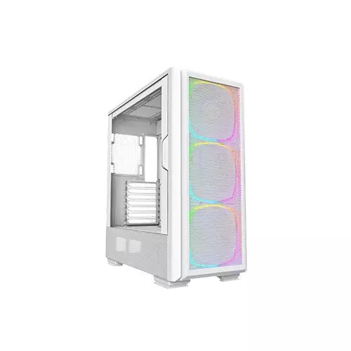 Montech SKY TWO GX ARGB ATX MID-TOWER Desktop Gaming Case (White) - 2