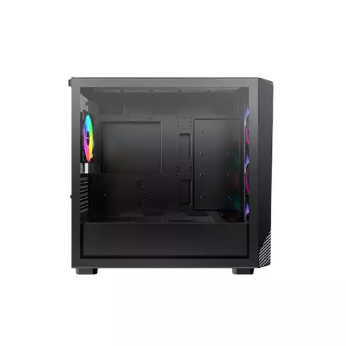 Montech X5M ARGB Mid-Tower Micro-ATX Gaming Case (Black) - 4