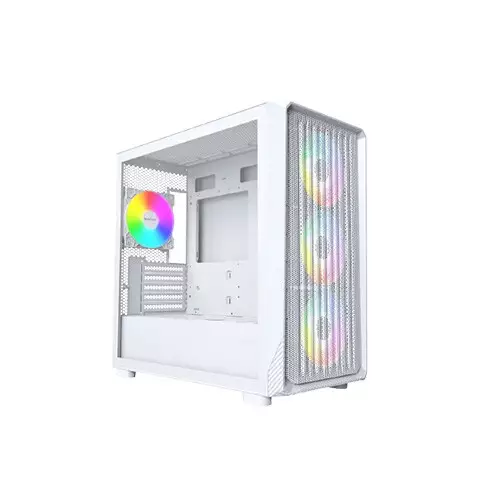 Montech X5M ARGB Mid-Tower Micro-ATX Gaming Case (White) - 4