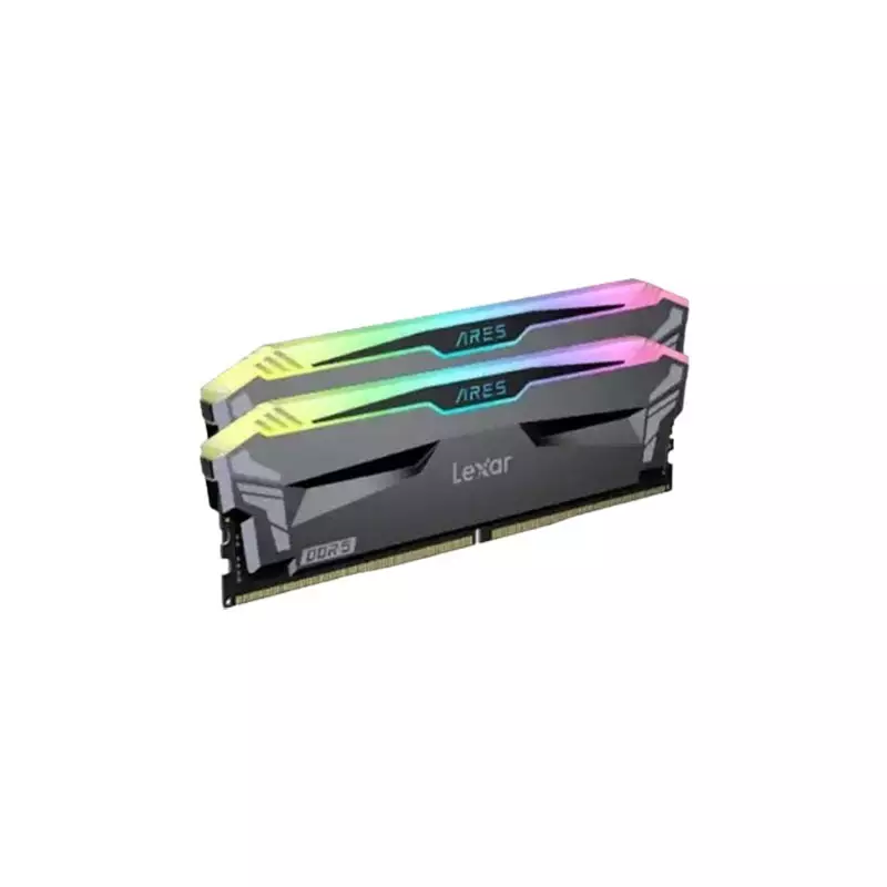 LEXAR ARES 32GB (16*2) 5600MHZ DDR5 CL32 RGB GAMING DESKTOP RAM - 1