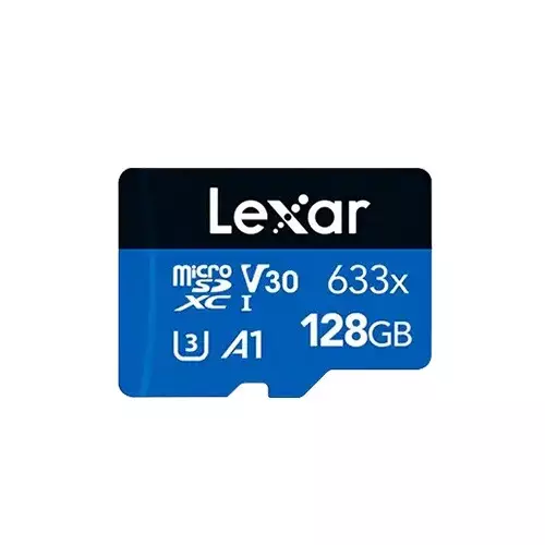 Lexar 633x High-Performance 128GB microSD Memory Card with Adapter - 1