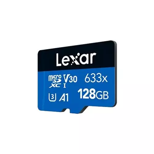 Lexar 633x High-Performance 128GB microSD Memory Card with Adapter - 2