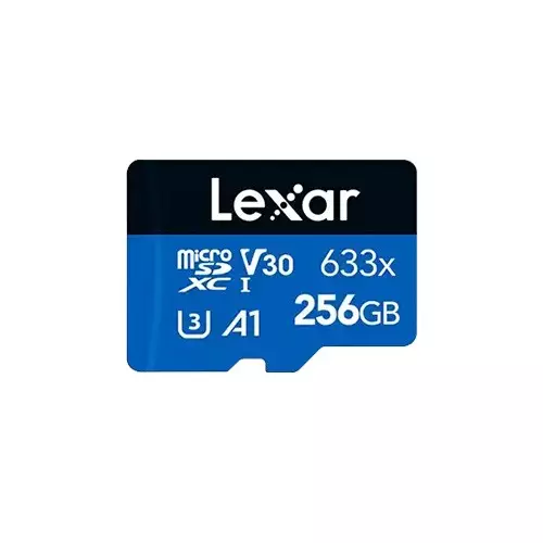 Lexar 633x High-Performance 256GB microSD Memory Card with Adapter - 1
