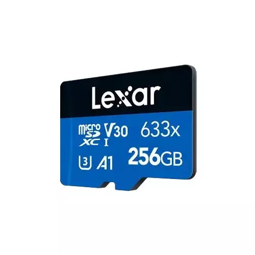 Lexar 633x High-Performance 256GB microSD Memory Card with Adapter - 2
