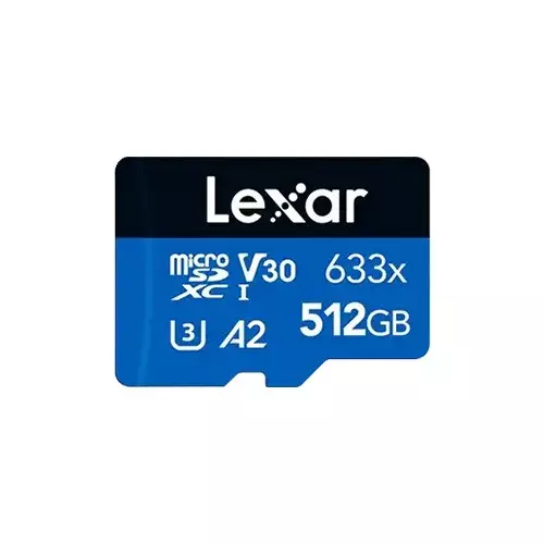 Lexar 633x High-Performance 512GB microSD Memory Card with Adapter - 1