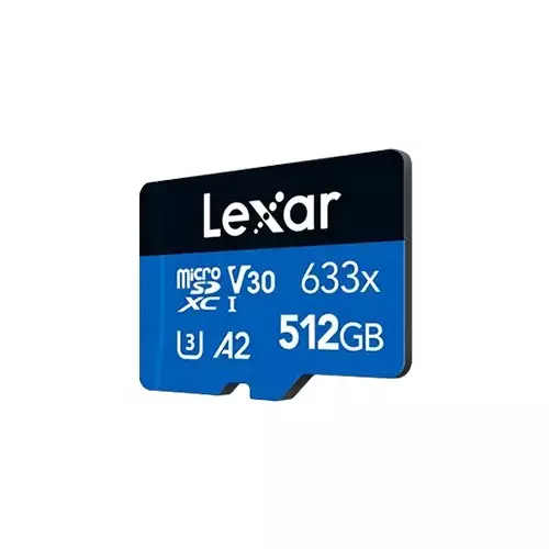 Lexar 633x High-Performance 512GB microSD Memory Card with Adapter - 2