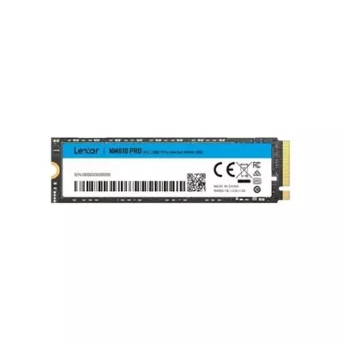 Lexar NM610 PRO 500GB 2280 PCIe Gen 3x4 M.2 NVMe SSD