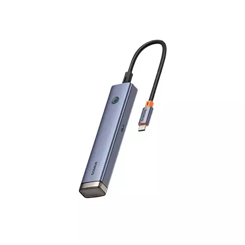 Baseus AIR UltraJoy Series Type-C Male to HDMI, Dual USB 3.0 & Dual Type-C Female Grey Converter - 0