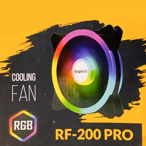 Aptech RF 200 Pro RGB 5 IN 1 Case Cooling Fan with Remote Controller (white) - 1