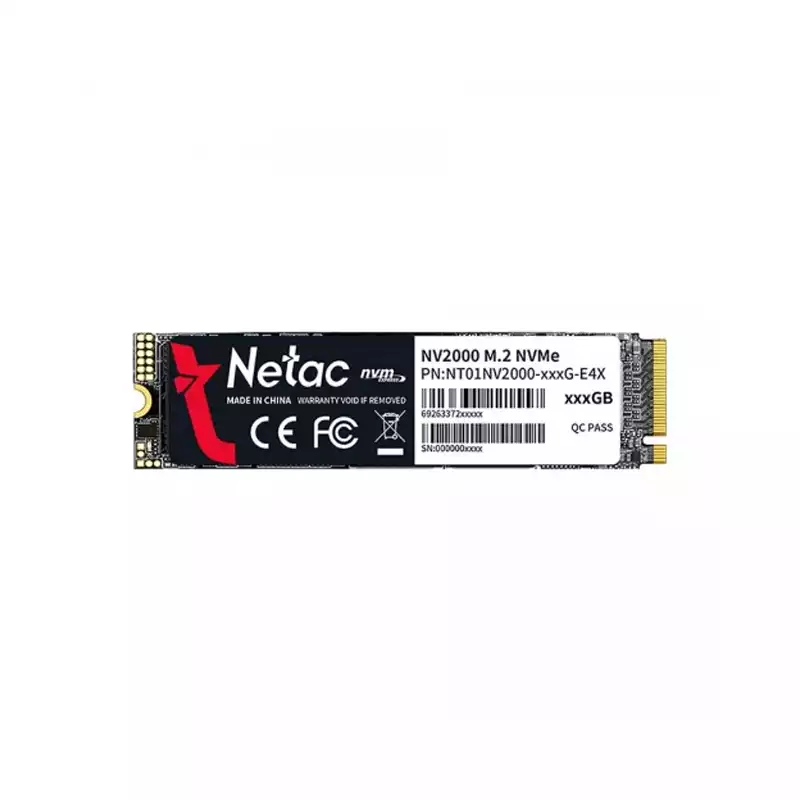 NETAC NV2000 256GB M.2 2280 PCIE 3.0 X4 NVME INTERNAL SSD