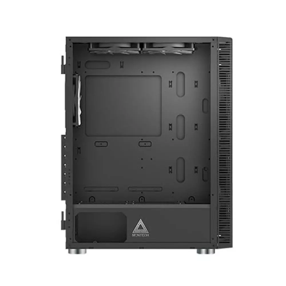 Montech X3 Mesh RGB Lighting Tempered Glass ATX Mid-Tower Gaming Case (Black) - 2