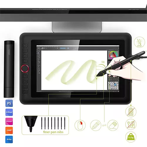 XP-PEN  Artist 12 Pro Cheap 11.6-inch Fully Laminated Graphics Tablet - 2