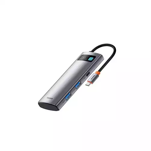 BASEUS TYPE-C HUB METAL GLEAM SERIES 7-IN-1 MULTIFUNCTIONAL DOCKING STATION