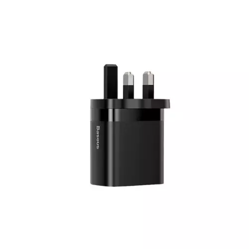 BASEUS CCJMHA-D01 MIRROR LAKE DUAL QC DIGITAL DISPLAY QUICK CHARGER (BLACK) - 3
