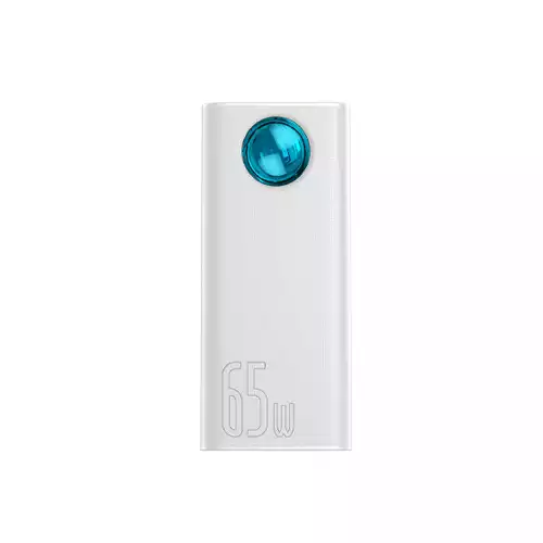 BASEUS AMBLIGHT DIGITAL DISPLAY FAST CHARGE 65W 30000MAH POWER BANK (WHITE)
