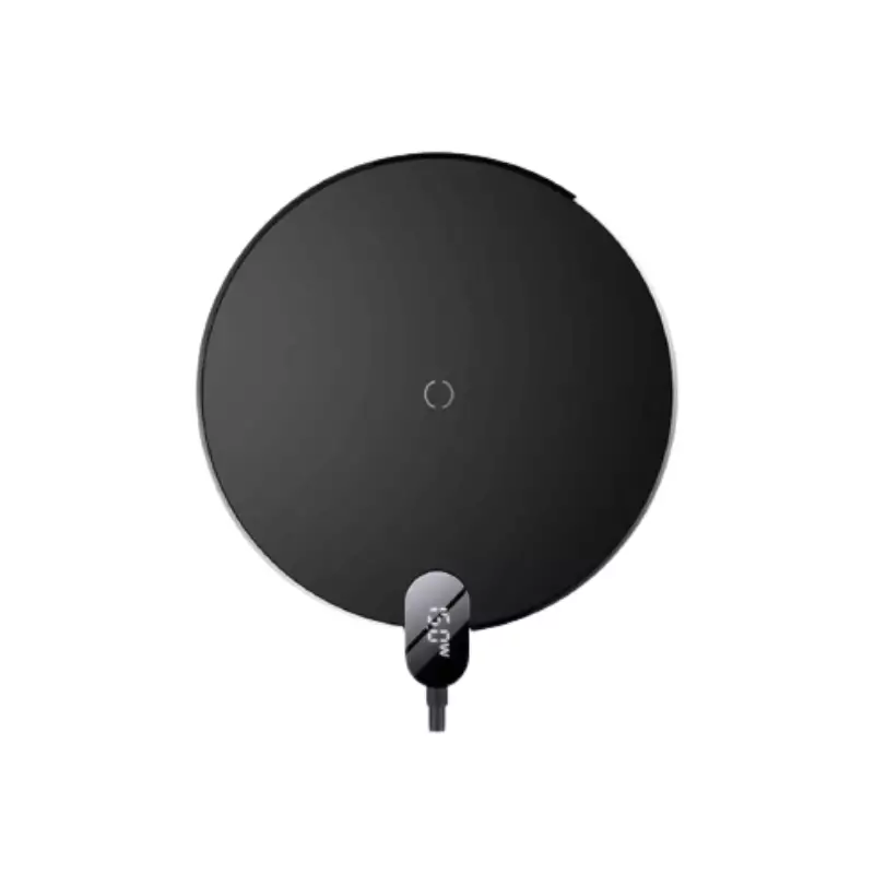 BASEUS BS-W526 DIGITAL LED DISPLAY GEN 2 15W WIRELESS CHARGER - BLACK - 1