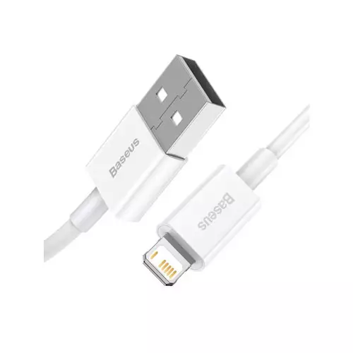 BASEUS CALYS-A02 SUPERIOR CABLE USB - LIGHTNING 2,4A 1 M WHITE - 1