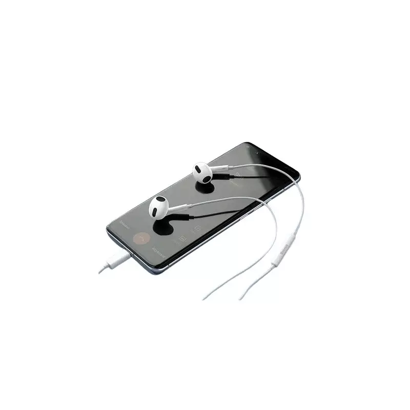 Baseus Encok C17 In Ear USB Type-C Wired Earphone (White) - 2