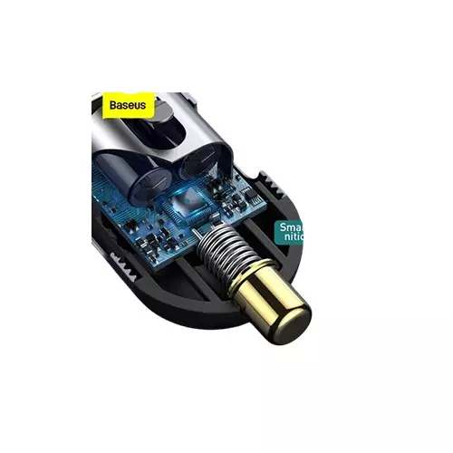 Baseus CCBT-A0G 2x USB / 2x USB Type C 120W PPS Share Together Gray Fast charging car charger - 3