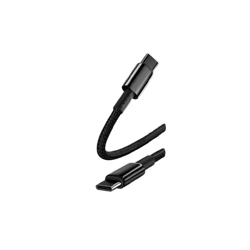 Baseus CATWJ-A01 Tungsten Gold Fast Charging 2m Data Cable Type-C to Type-C 100W Data Cable Black - 1