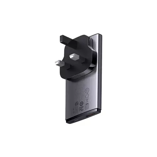 Baseus GaN5 Pro Ultra-Slim Fast Charger C+U 65W (Overseas Edition) Gray With Cable Type-C to Type-C 100W - 2