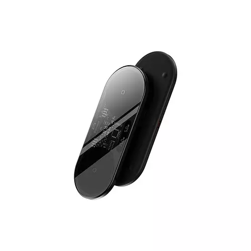 Baseus Digital LED Display 2-in-1 WXSX010101 15W Wireless Black Charger - 1