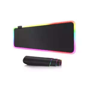 RK Royal GLOWING COOL RGB Pure BLACK COLOR WATERPROOF Large Gaming mousepad