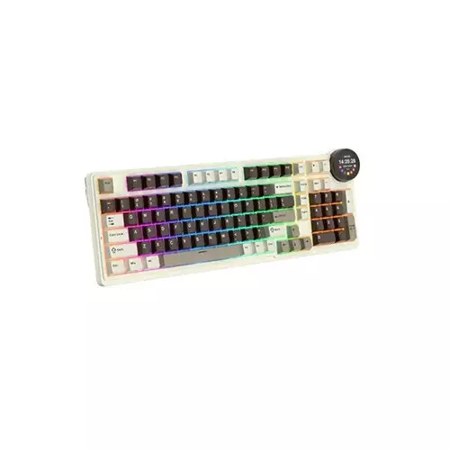 Royal Kludge RK N99 Tri Mode RGB Hot Swap Mechanical Gaming Keyboard - Mocha Grey (Beige Switch) - 2