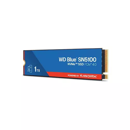 Sandisk WD Blue SN5100 1TB M.2 2280 NVMe PCIe Gen 4.0 SSD - 1